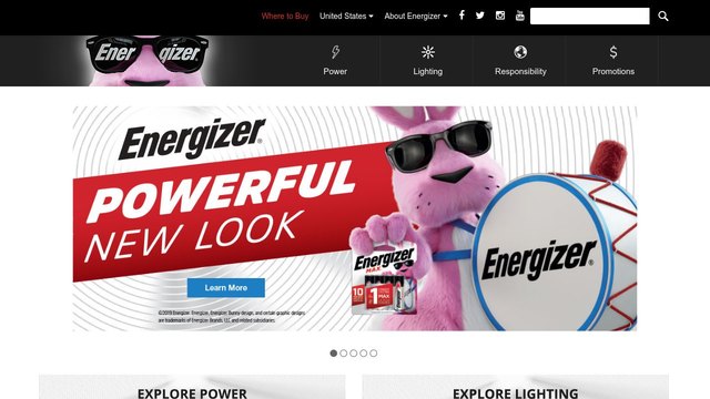 Energizer电池官网介绍