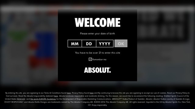 Absolut Vodka官方网站